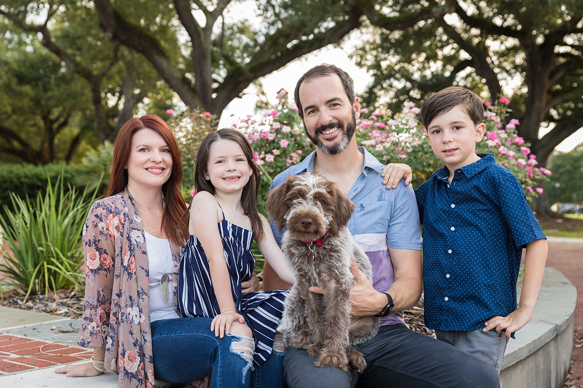  The Rhein family photographed at Audubon Park in New Orleans. 2018 Zack Smith Photography 